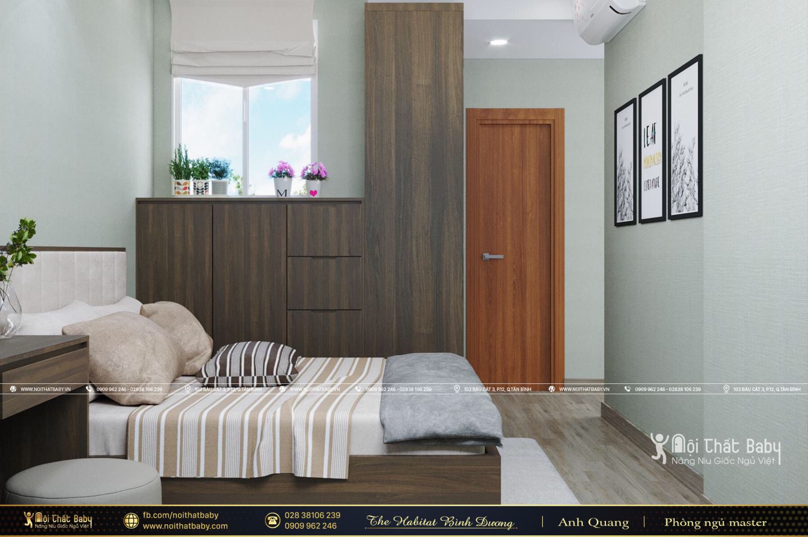 Thiết kế nội thất chung cư đẹp căn The Habitat Bình Dương 84m2 mang đậm phong cách hiện đại